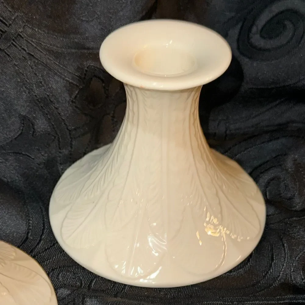 White Elegant Candle Holders